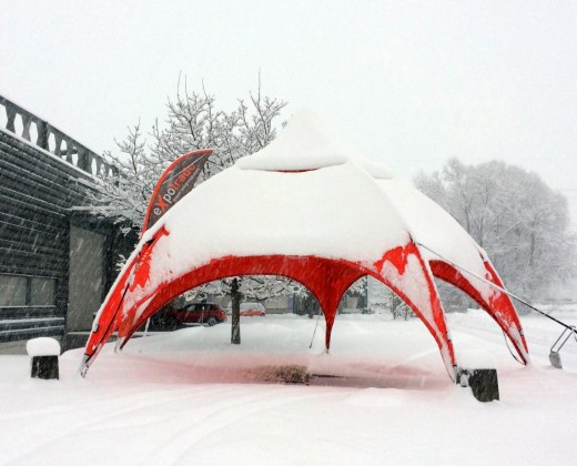 Expodome 6m sotto la neve